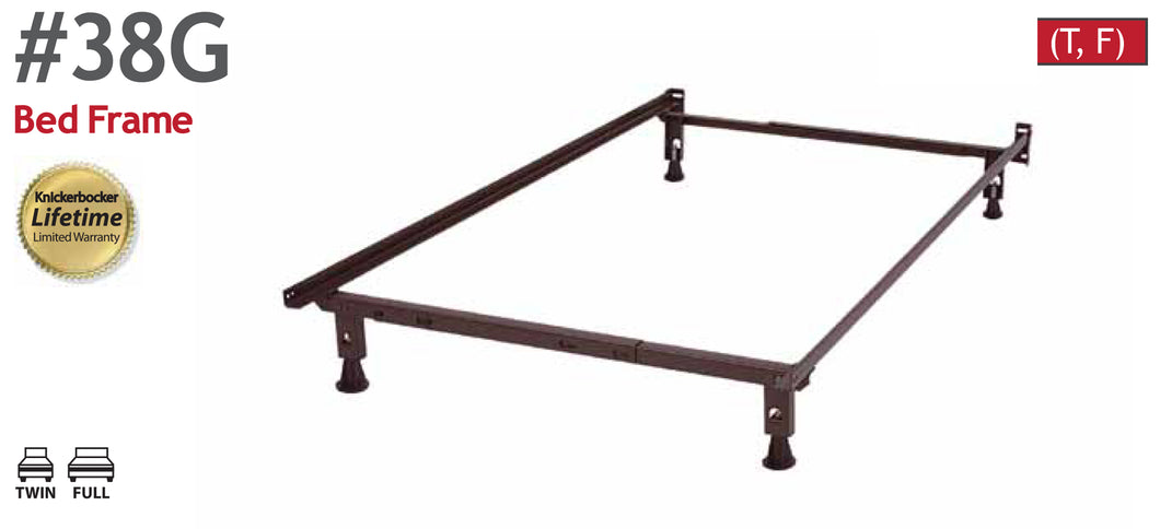 Knickerbocker 38G Twin & Full Size Bed Frame with Glides